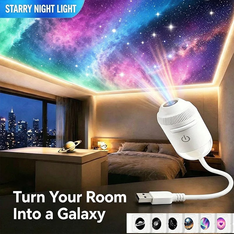 USB Starry Sky Projector Night Light 360°