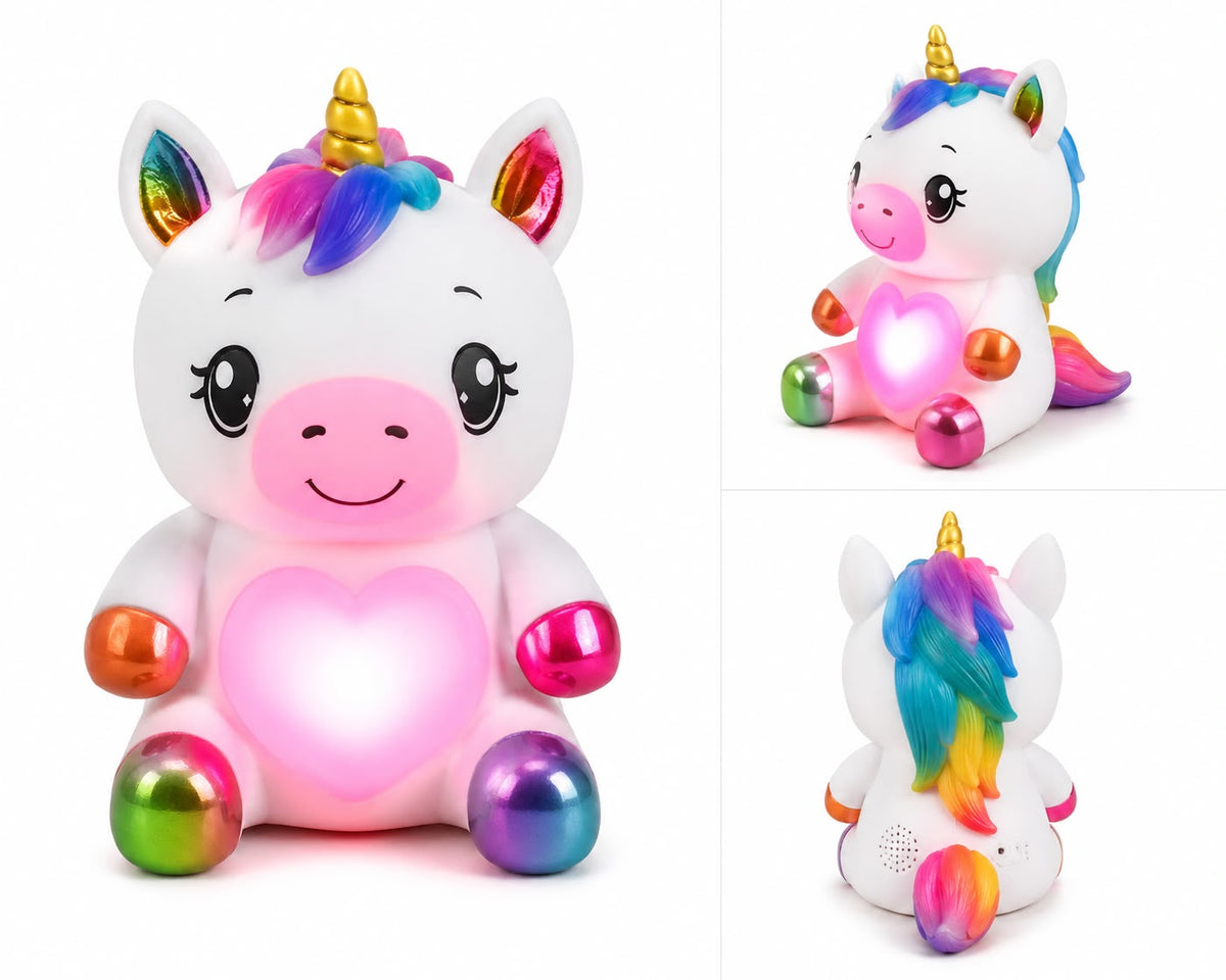 Unicorn Night Light Plush Toy for Kids