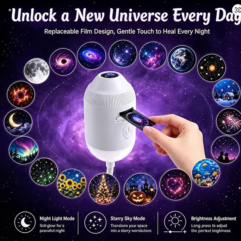 USB Starry Sky Projector Night Light 360°