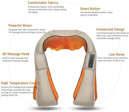 Premium 16 Head Shiatsu Neck and Shoulder Massager
