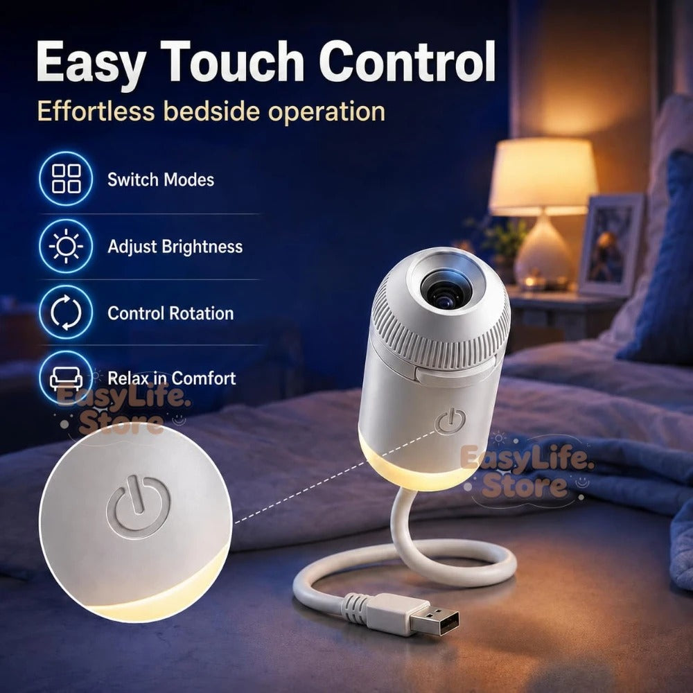 USB Starry Sky Projector Night Light 360°