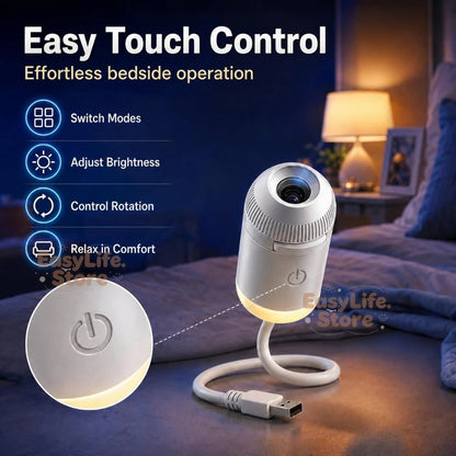 USB Starry Sky Projector Night Light 360°