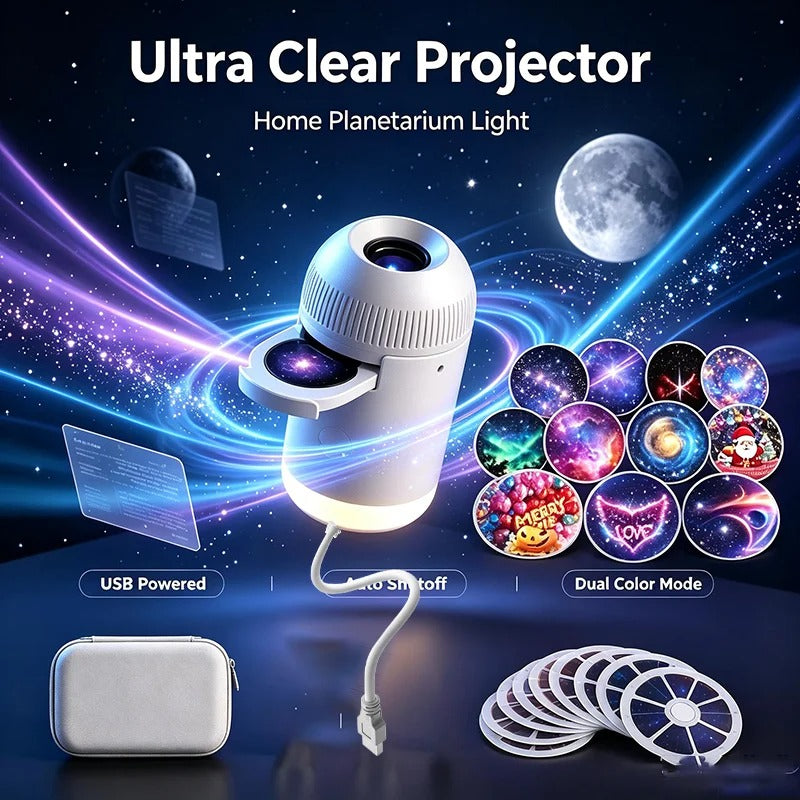 USB Starry Sky Projector Night Light 360°
