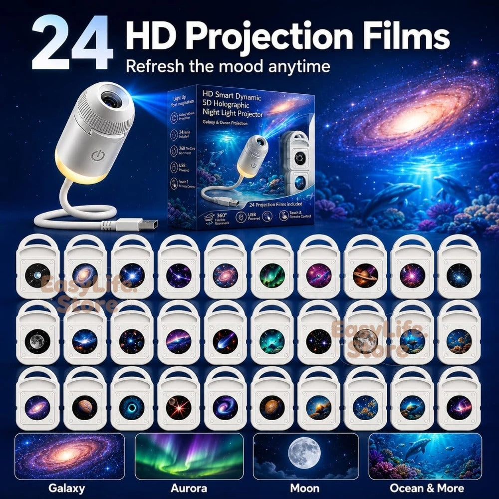 USB Starry Sky Projector Night Light 360°