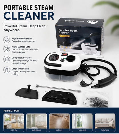 Portable High Pressure Steam Cleaner for Deep Cleaning