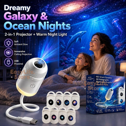 USB Starry Sky Projector Night Light 360°