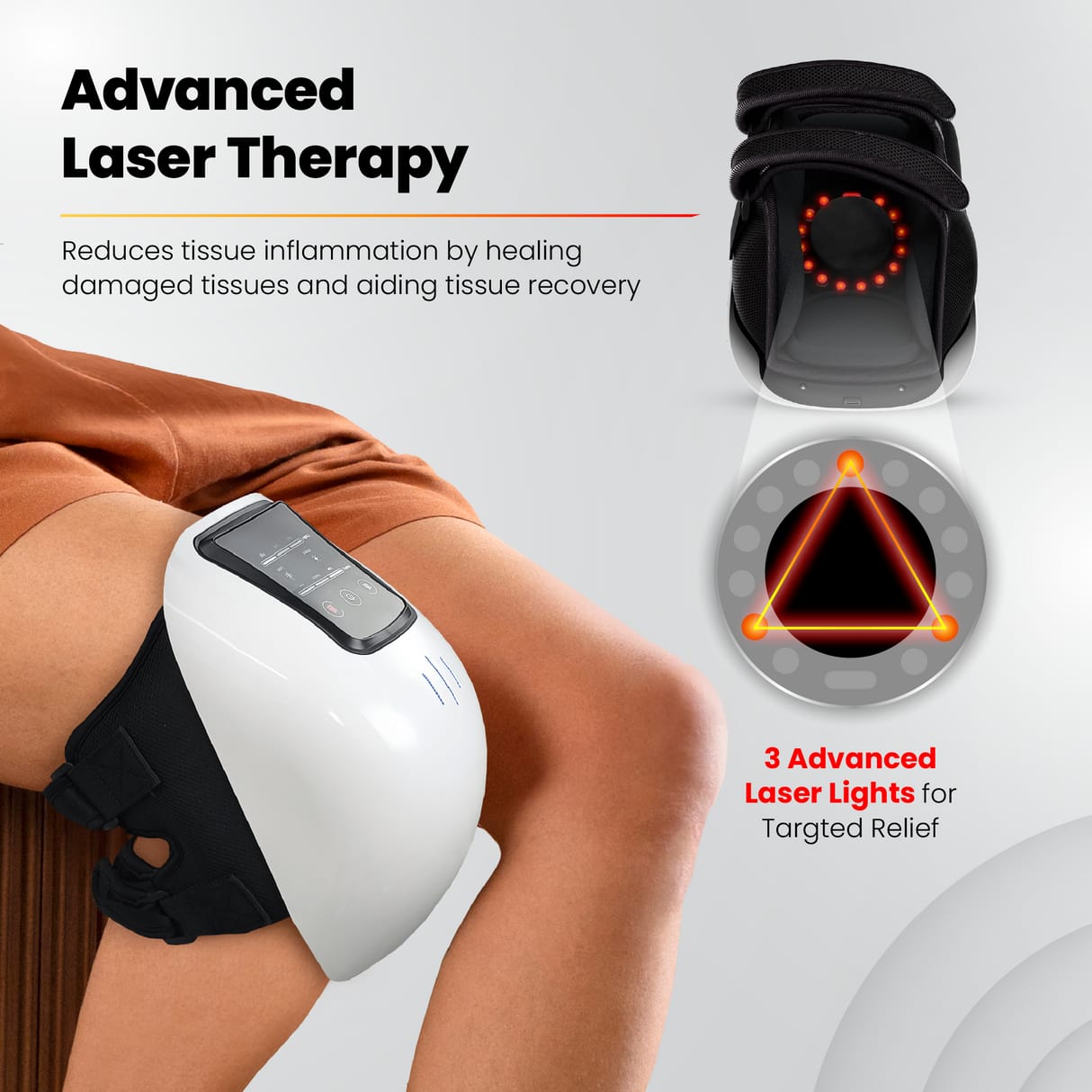 Wireless Knee Massager with Heat Therapy