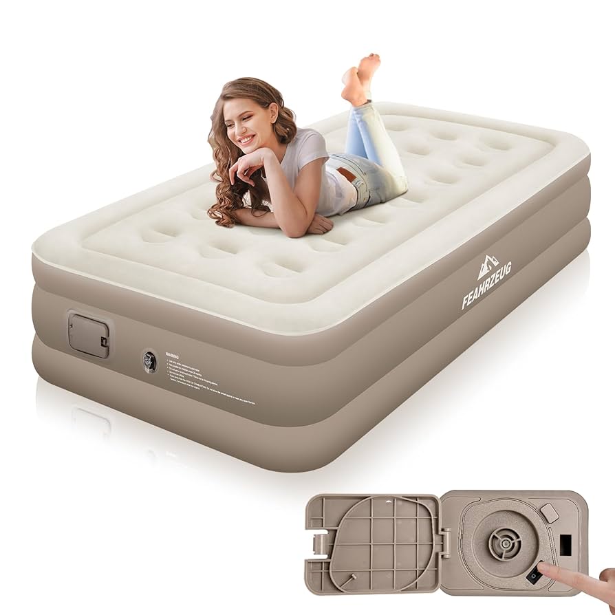 Inflatable Air Mattress with Built In Electric Pump