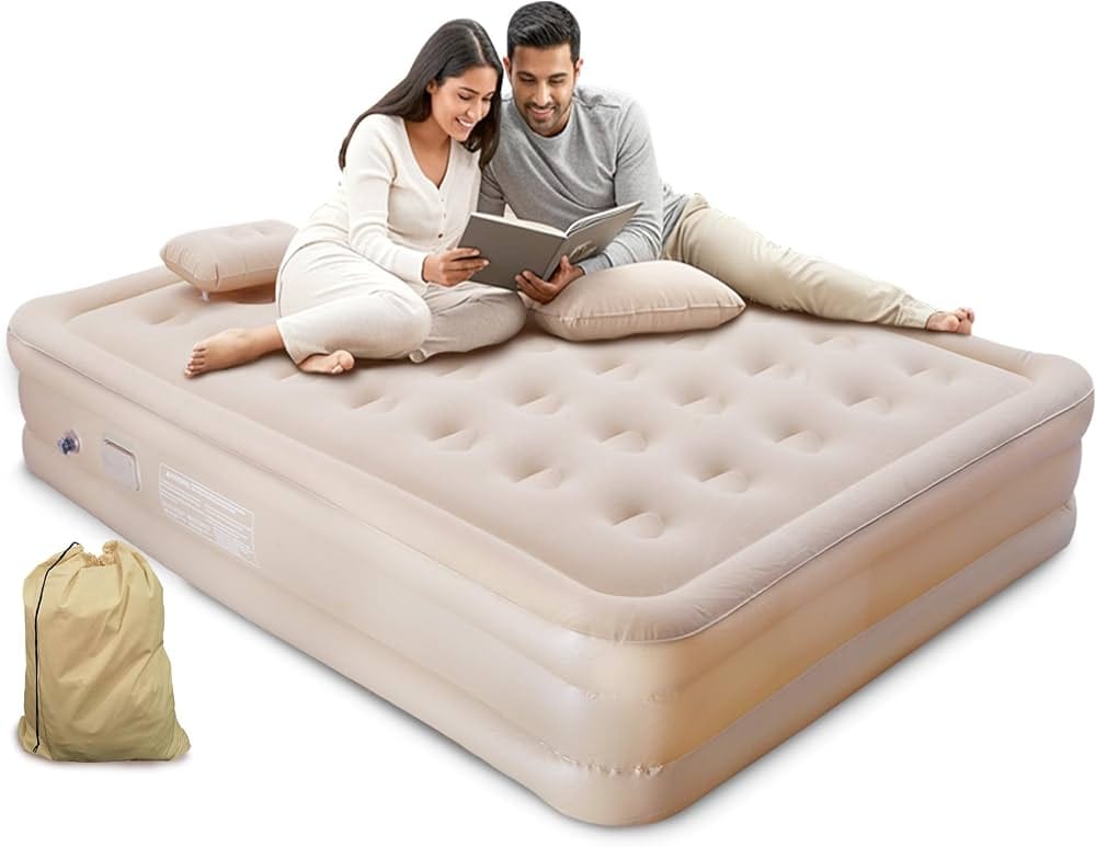 Inflatable Air Mattress with Built In Electric Pump