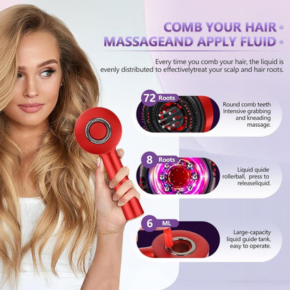 LED Hair Growth Therapy Scalp Massage Brush