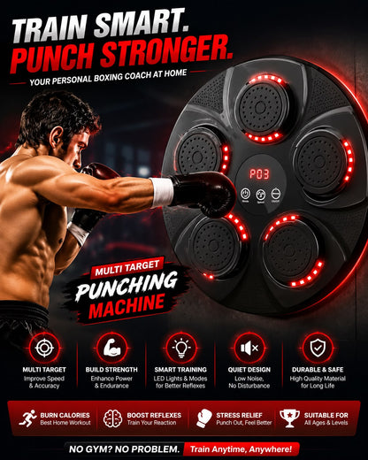 Electronic Boxing Trainer | Multi Target Punching Machine