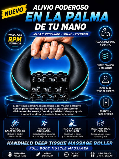 Handheld Deep Tissue Massage Roller | Full Body Muscle Massager