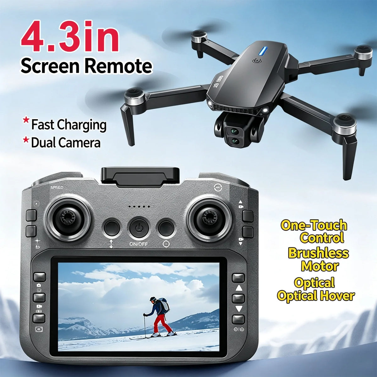 4K Professional HD Dual Camera With LED Remote