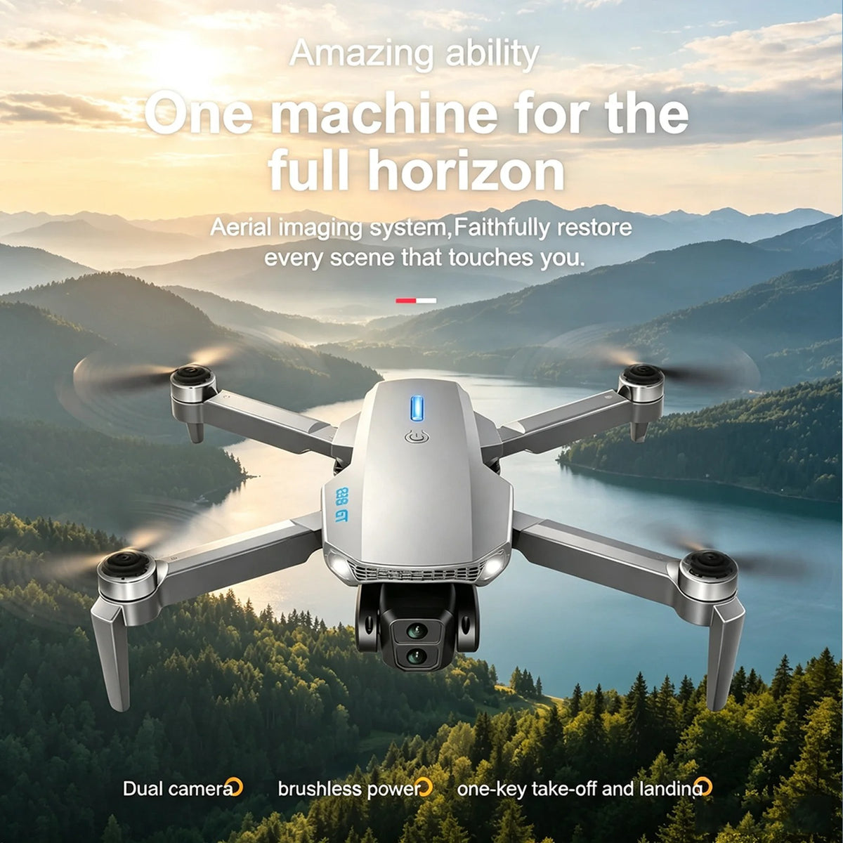 4K Professional HD Dual Camera With LED Remote