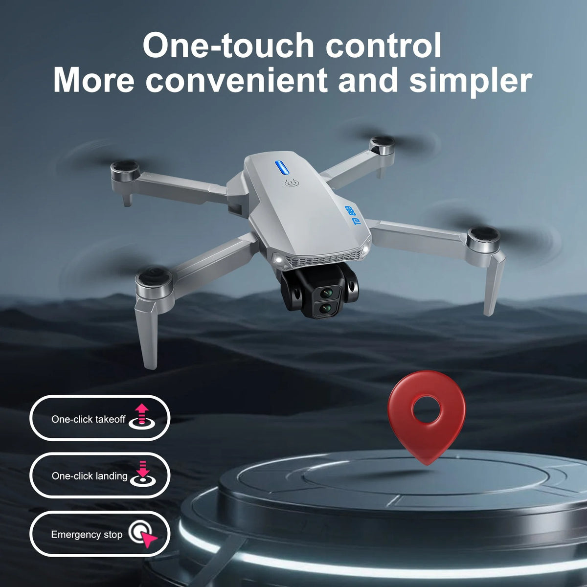 4K Professional HD Dual Camera With LED Remote